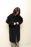 80-90s Max Mara – Wool dolman sleeve minimal coat