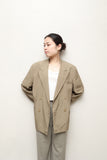 80-90's European label - silk double breasted jacket
