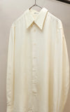c1970s European label - silk minimal dress shirt