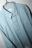 80-90's cotton stripe shirt