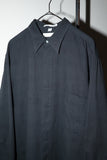 90's GEOFFREY BEENE - cotton/linen jacquard plaid shirt