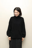 90's German label - oversized cashmere turtle-neck knit sweater