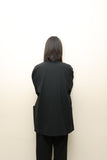 80-90's Scandinavian label - relaxed oversized double breasted jacket