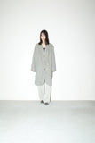 80s MANI by Giorgio Armani - cotton iridescent 2way-neck mid-coat