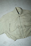 80's European label - cotton wide balance flight jacket
