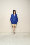 80's PENNYBLACK by Max Mara - linen kimono essence jacket in vivid blue