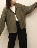 c90's French label - flat pattern wide balance jacket