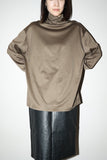 c90's European label - mercerized cotton turtleneck cut& sewn