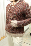 Unknown, hand knit - chunky knit hoodie