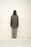 80's UMBERTO GINOCCHIETTI - linen collarless jacket with four pockets