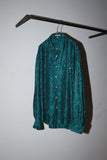80's–90's European label - rayon abstract pattern shirt