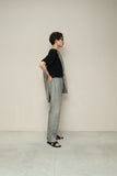 c80's Italian label - linen glen-check suit 2-pieces