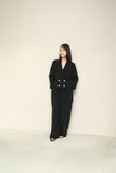 80's European label - rayon double & cropped jacket
