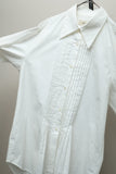 90's-00's European label - pleated front dress shirt