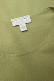 90-00s US label - cashmere crew neck knit sweater in pistachio
