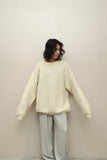 80-90's SISLEY - oversized knit sweater