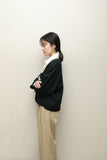 80s Max Mara - linen dolman sleeve short length collarless jacket