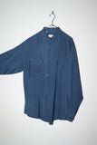 80-90's silk double flap pocket shirt