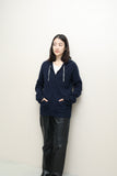 2000s US label - cashmere knit hoodie