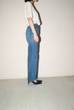 70-80's French label - semi-flare 5 pocket denim pants