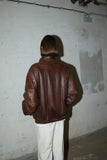 80's Spanish label - leather jacket with one&only detail