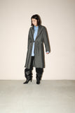 00's　Finish label - metallic rayon shirt dress