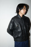 c80's European label - leather jacket