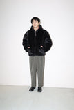 80-90’s faux-fur hooded jacket