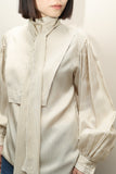 80's ESCADA - silk bow-tie blouse