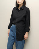 00's PRADA - curved cut dress shirt ②