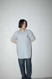 00's European label - cotton/nylon utility shirt