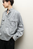 80s–90s European label - cotton constructive cutting shirt