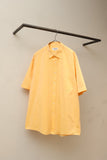 90-00's Yves Saint Laurent pour homme - cotton shirt in vitamin orange