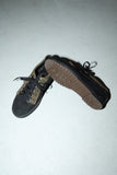 c90's European label - leather bi-color sneakers