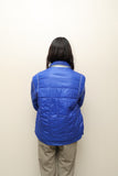 c70’s Italian vintage - zip-up padded jacket in blue