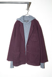 80's Lee Cooper - wool 2B jacket in burgundy