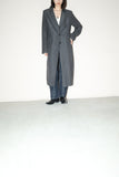 00's French label - curved I line long long jacket
