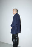 90-00's Allegri -brushed poly 2way-neck  jacket