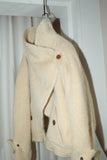 80-90’s A.M. BERETTA ALTITUDE - fuzzy alpaca/wool graphical cutting blouson