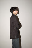 00-10's GUCCI (by TOM FORD?) - cotton side slit dress shirt / brown