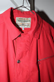 80s RIFLE - cotton/polyester hunting essence jacket in tomato red