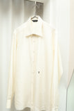 70s–80s YVES SAINT LAURENT PARIS - silk minimal dress shirt