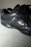 PRADA leather lace-up sneakers