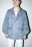 80s GIORGIO ARMANI - asymmetry front cotton gimick jacket