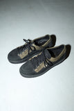 c90's European label - leather bi-color sneakers