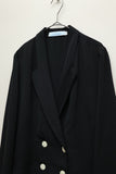 80's European label - rayon double & cropped jacket