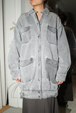 80's CLOCKHOUSE - faded gray denim jacket