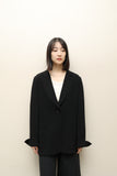 80-90's Max Mara - one button tailored jacket