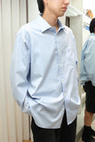 00's Canadian label - cotton oversized blue shirt