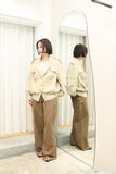 80's European label - cotton/linen military essence jacket